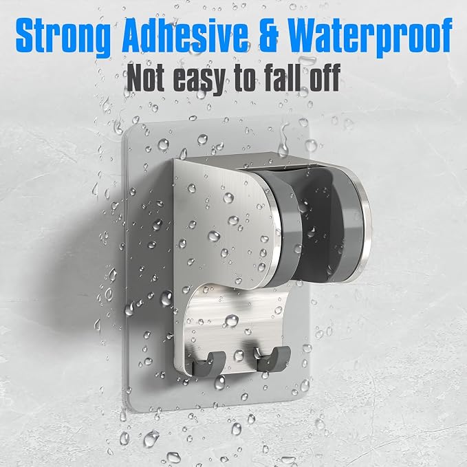 JONKEAN Shower Head Holder Without Drilling, 3m Handheld Shower Head Holder - Image 5