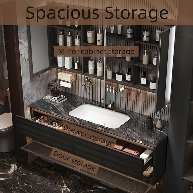 74'' Bathroom Cabinet with Sink - Image 6