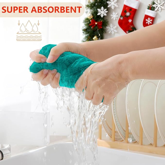Homaxy 100% Cotton Waffle Weave Kitchen Dish Towels, Ultra Soft Absorbent Quick - Image 3