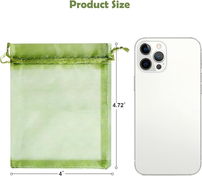 Hopttreely 100Pcs Organza Bags - Image 2