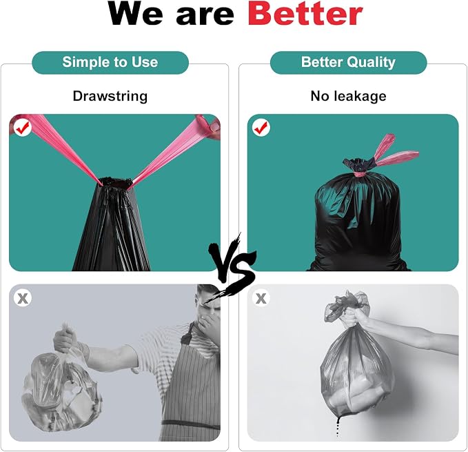 Portable Toilet Bags，Drawstring Camping Toilet Bags Toilet Trash Bags Leak-Proof - Image 7