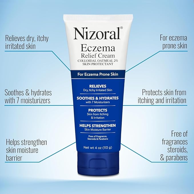 Nizoral Eczema Relief Cream- Relieves Dry, Irritated Skin, Soothes and Hydrates - Image 4