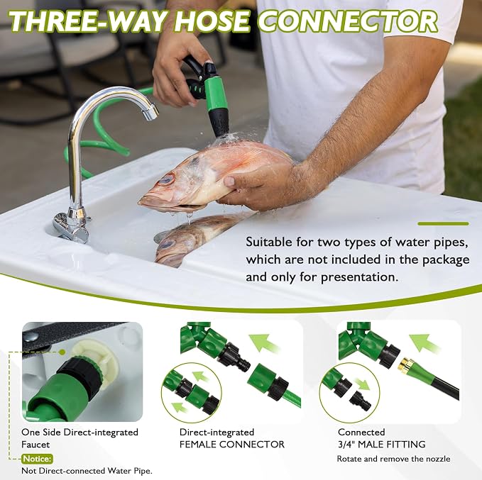 Folding Fish Cleaning Table Portable Camping Sink - Image 4