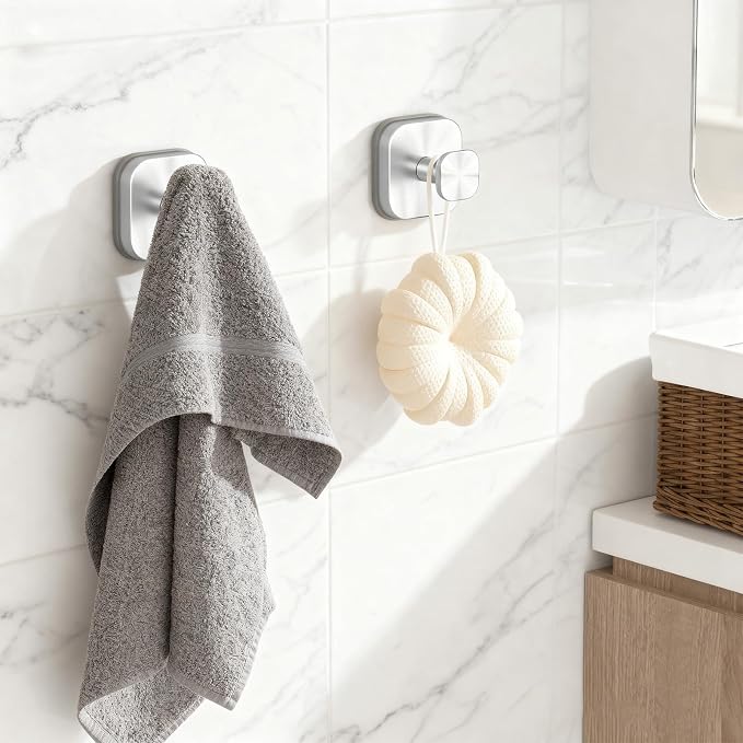 Shower Hooks for Inside Shower, Reusable Suction Cup Hooks for Glass Window - Image 2