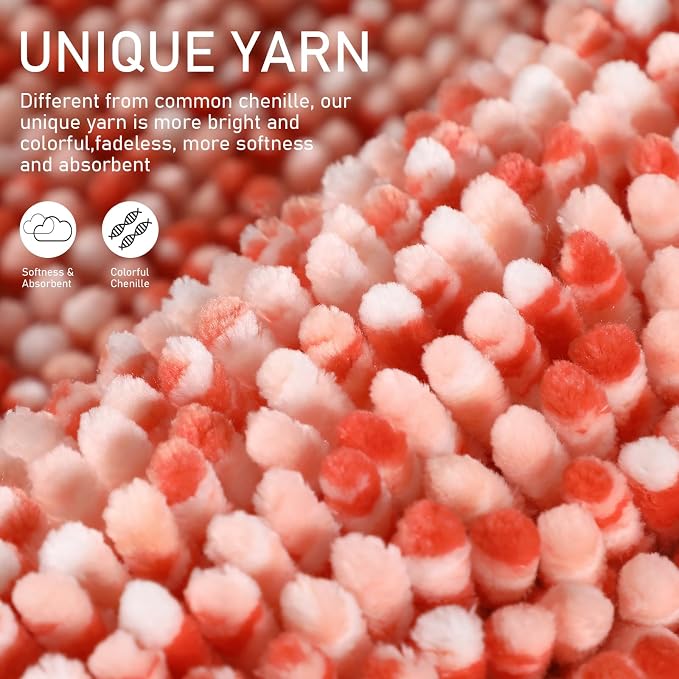 Yimobra Luxury Bathroom Rugs, Extra Soft Chenille Mats - Image 2