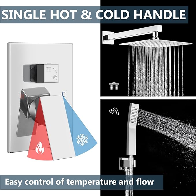 Aolemi Shower Faucet Set Rain Shower System - Image 4