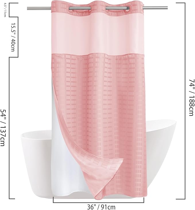 Conbo Mio Stall No Hook Shower Curtain - Image 6