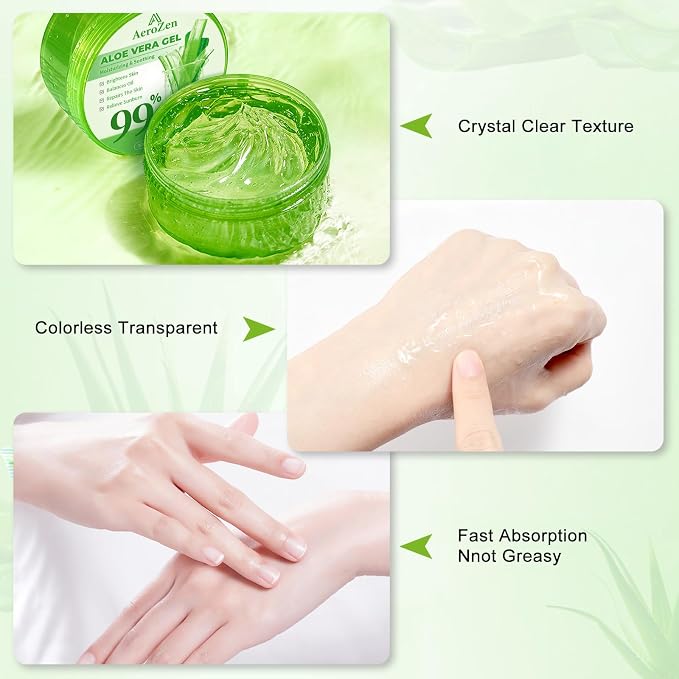 Aero Zen 99% Pure & Organic Aloe Vera Gel - Image 4
