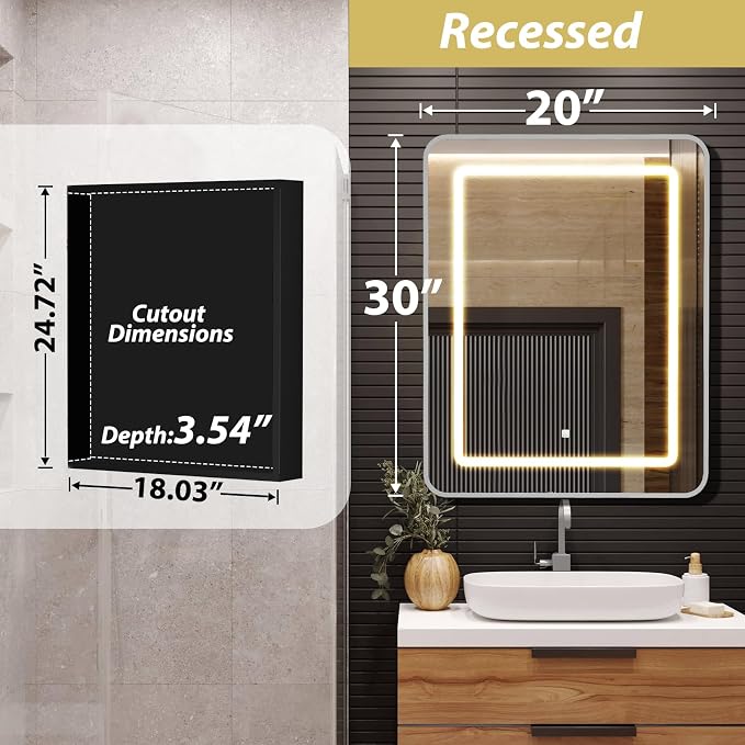 ROOMTEC Lighted Medicine Cabinet - Image 2
