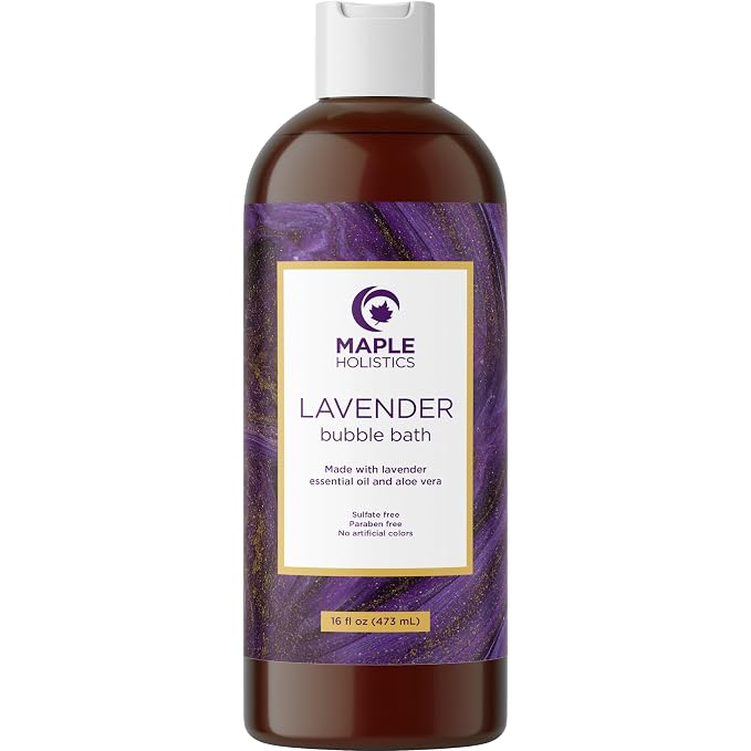Premium Lavender Bubble Bath for Women by MapleHolistics
