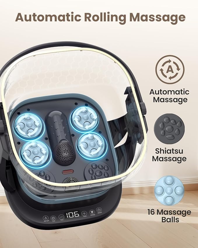 Puboo Collapsible Foot Spa Bath Massager - Image 3