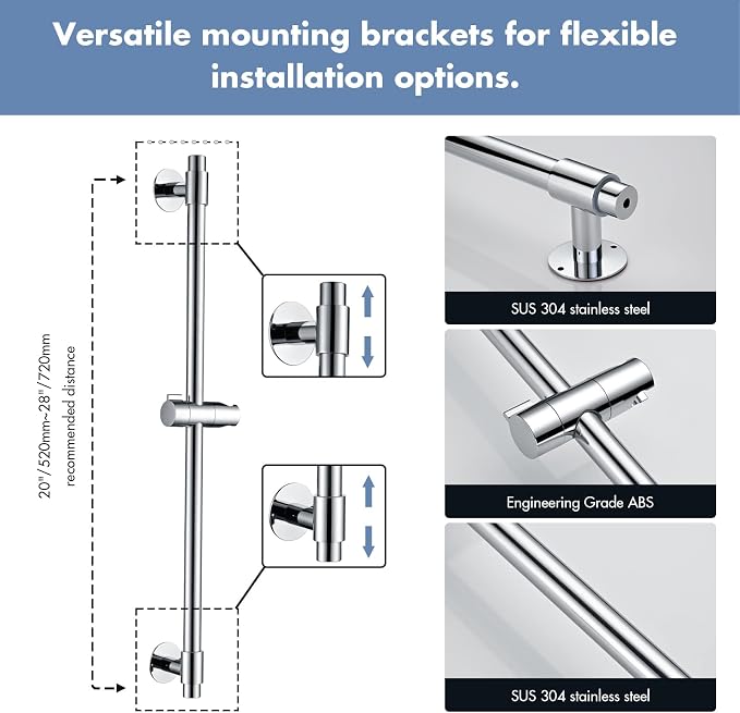Adjustable Shower Slide Bar - Image 3