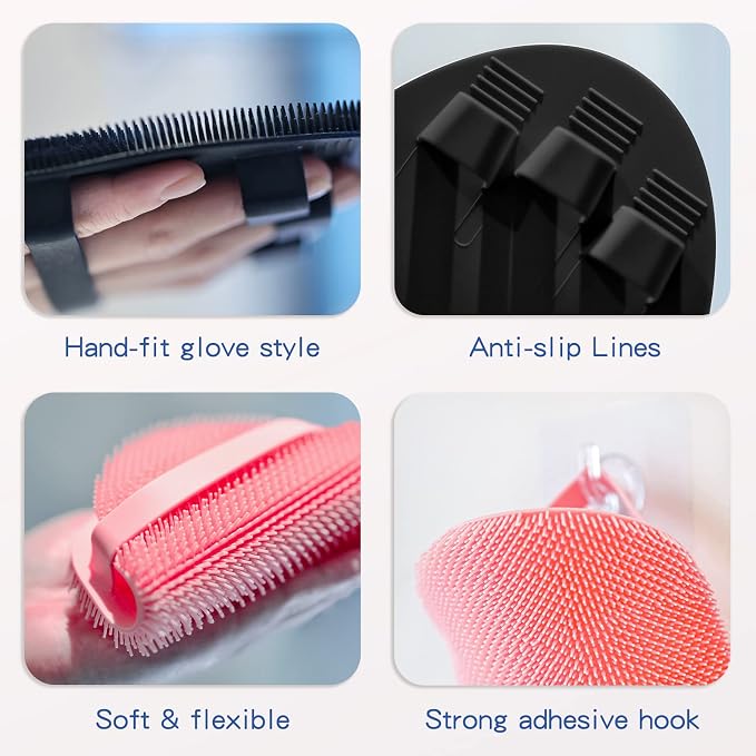 Manmihealth Soft Silicone Shower Brush, Super-Lathering and Deep-Cleaning Body - Image 4