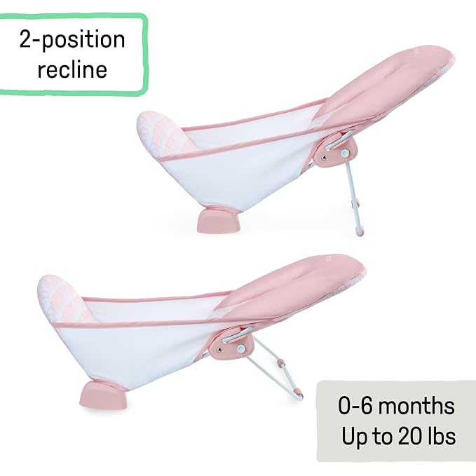 Ingenuity Foldaway 2-Position Bather, 2-Position Adjustable Support Baby Bath - Image 4