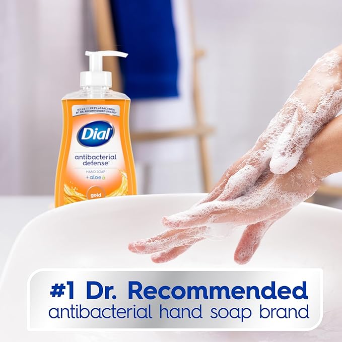 Dial Antibacterial Defense Liquid Hand Soap + Aloe, 11 Fl Oz, - Image 3