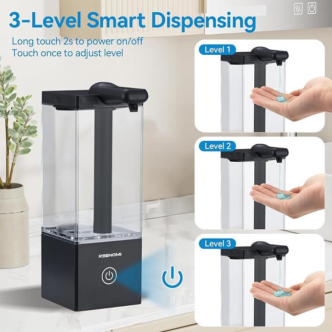 Automatic Soap Dispenser Touchless, Soap Dispenser Bathroom, Large Transparent - Image 7