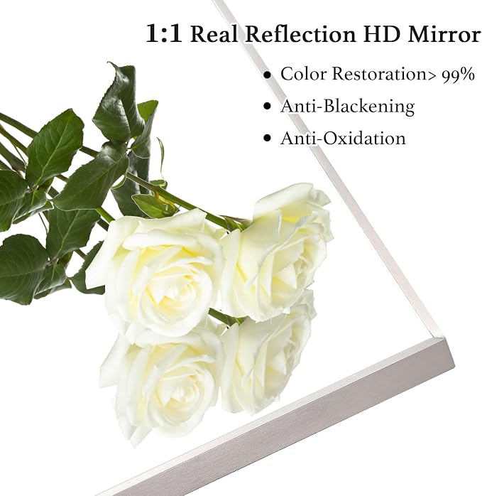 26x36 Inch Silver Bathroom Mirror - Image 4