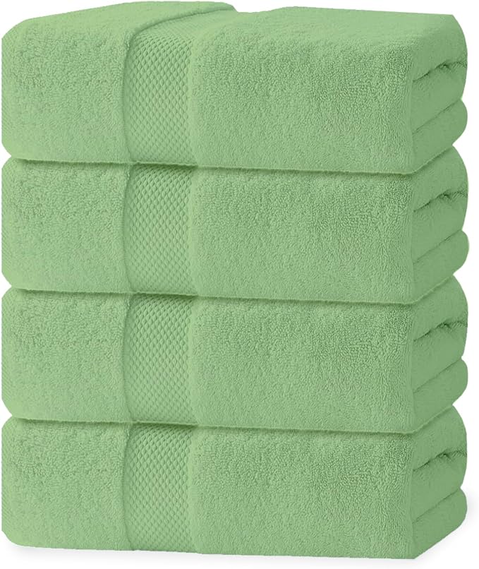 100% Cotton Bath Towel Set, 2 Bath Towel, 2 Hand Towels, 2 Wash Cloths - Image 7