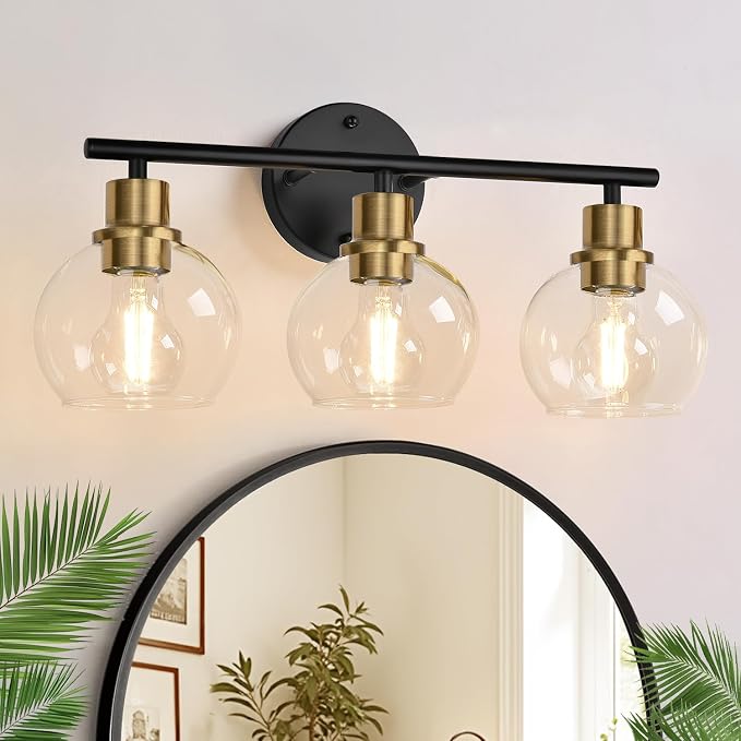2025 Upgrade 3-Light Bathroom Light Fixtures, Vanity Lights by Indoibrightenyourbathroom