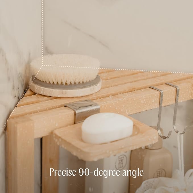 ATALIA Corner Shower Stool for Inside Shower - Image 7