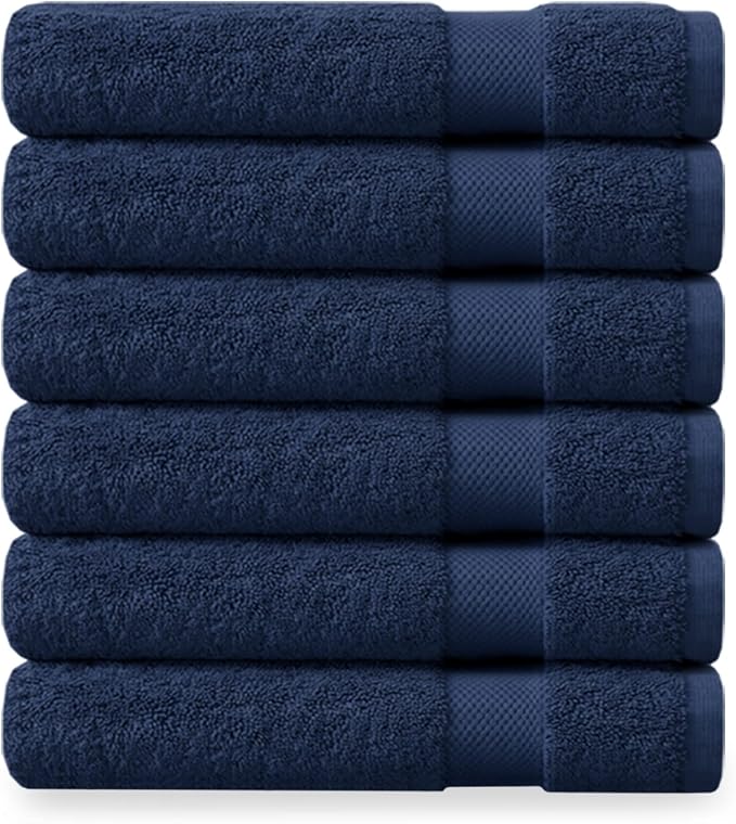 Delara Organic Cotton Luxuriously Plush Washcloths Pack of 6 | GOTS & Oeko-TEX by Delara