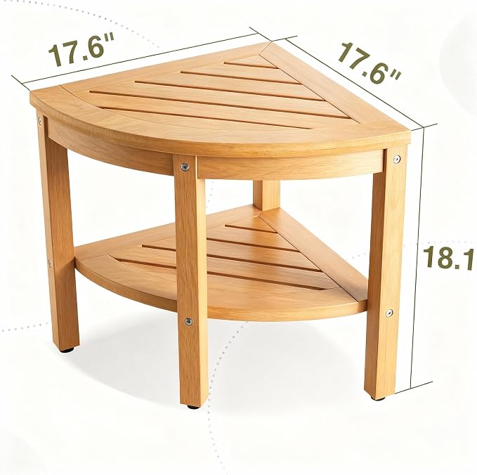 Shower Stool for Inside Shower, Corner Shower Stool, Shower Bench Seat - Image 6