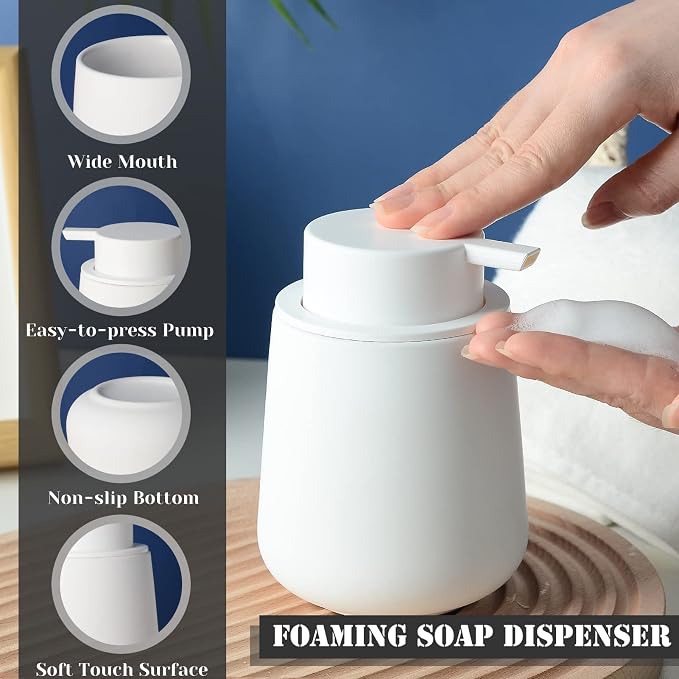 BosilunLife Foam Soap Dispenser - 12 oz Bathroom Lotion Pump - Image 3