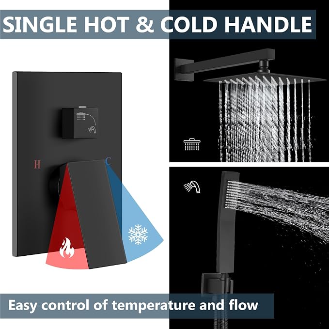 Aolemi Shower Faucet Set Rain Shower System - Image 7