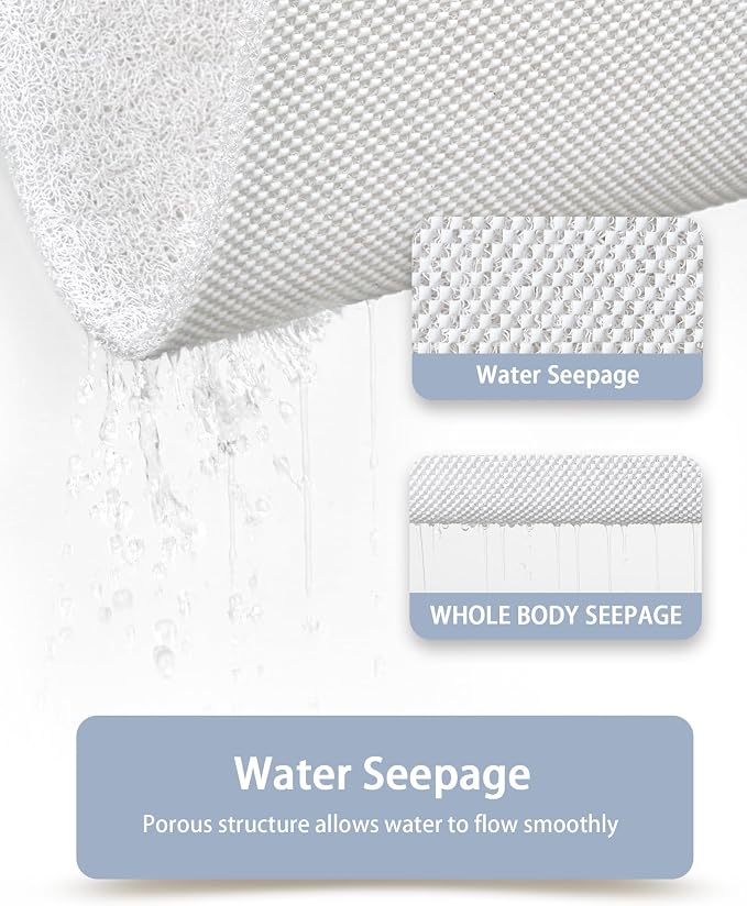 Mecko Loofah Bath Mat for Tub - Image 5