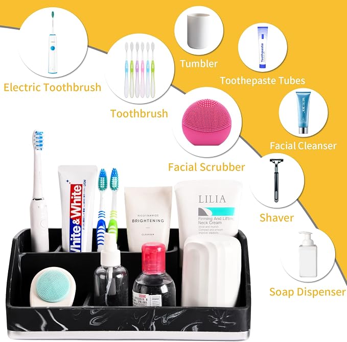 VITVITI Toothbrush Holders for Bathrooms, Bathroom Counter Organizer for Vanity - Image 4