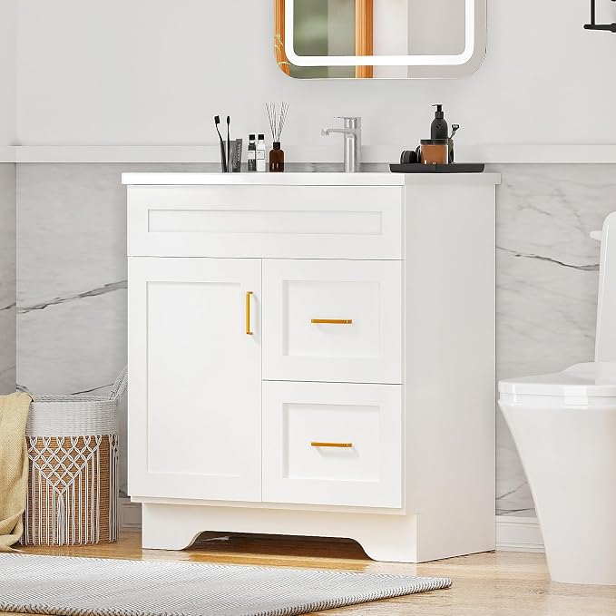 30-Inch Premium Wooden Bathroom Vanity - Image 6