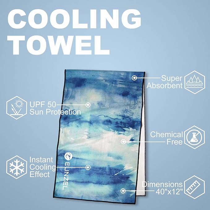 Cooling Towel, Ice Towel for Neck, Soft Microfiber Chilly Towel Stay Cool for - Image 5