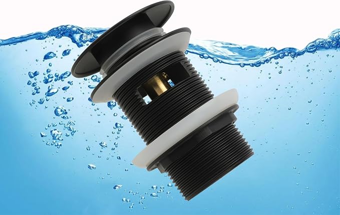 Matte Black Freestanding Bathtub Drain Stopper, Suitable - Image 4