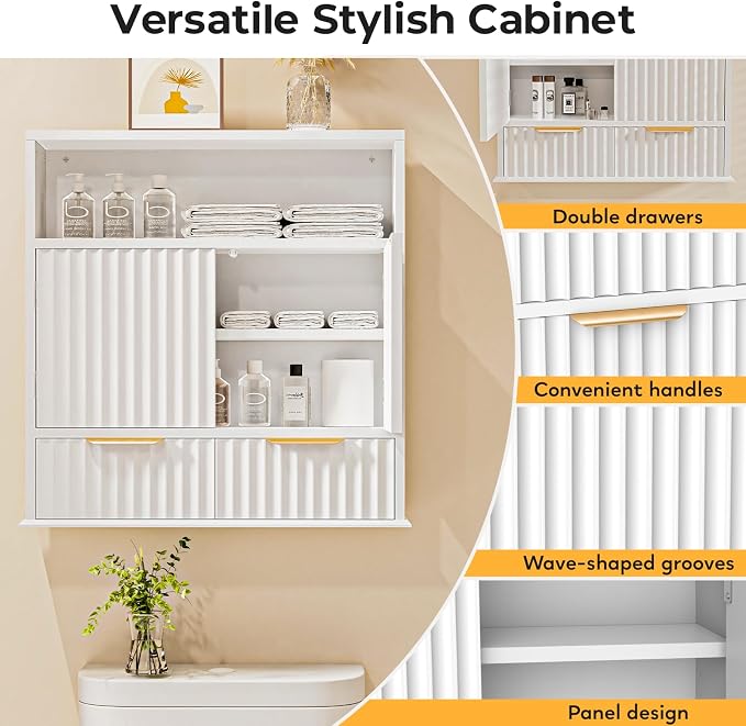 Bathroom Wall Cabinet, Wall Mounted Medicine Cabinet - Image 6