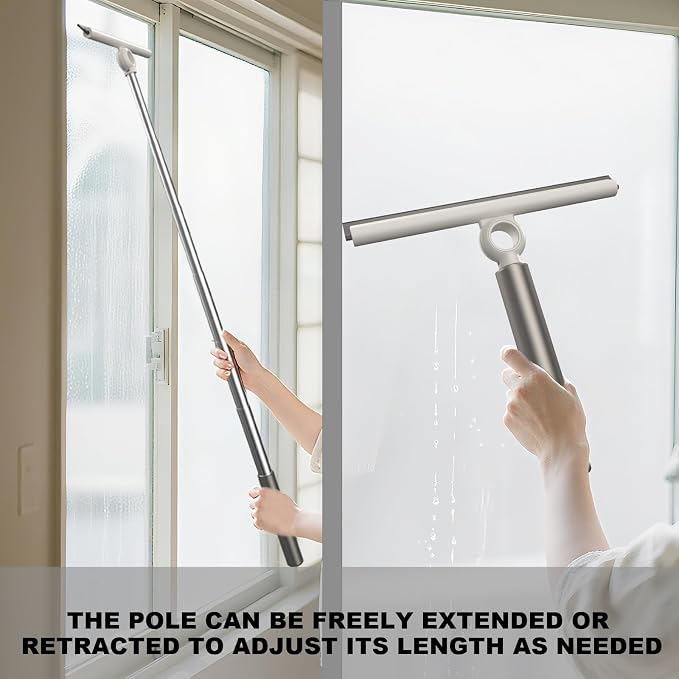 Extendable Shower Squeegee for Glass Doors, Shower Squeegee - Image 2