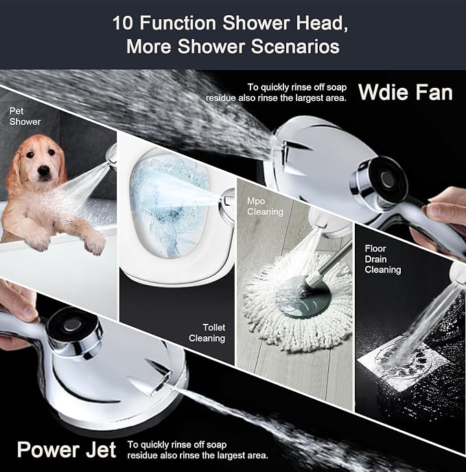 2.5 gpm Magnetic Shower Head - Image 7