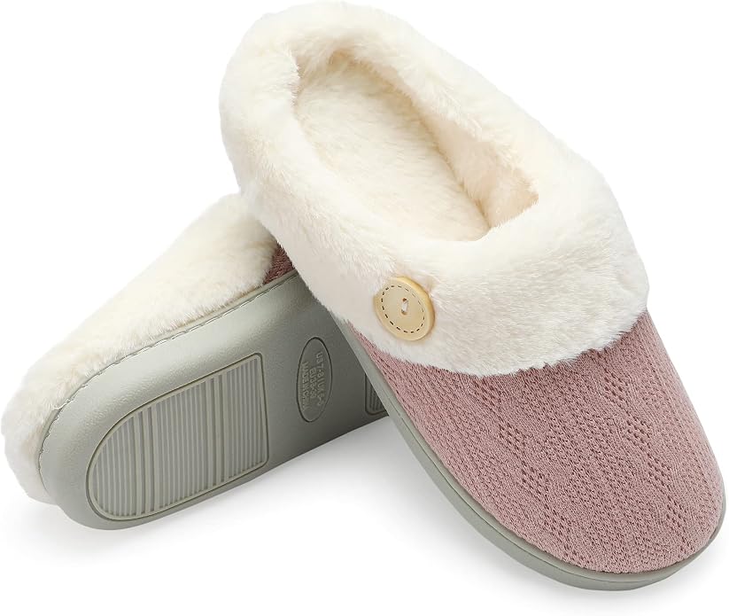 Chantomoo Womens Slipper Warm Comfy Memory Foam House Slippers Knitted Shoes - Image 6