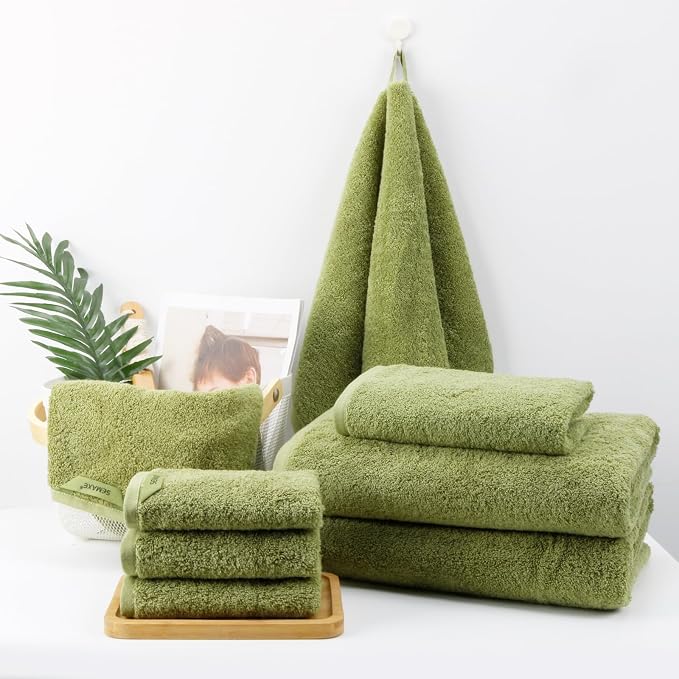 SEMAXE 18-Pack Bath Towel Set Include 6 Bath Towels, 6 Hand Towels, 6 Wash - Image 5
