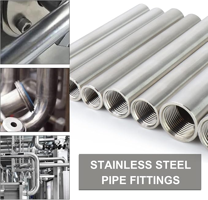TAISHER 2PCS Stainless Steel Pipe Fittings, 1/2" NPT x 1/2" NPT Female Threaded - Image 7