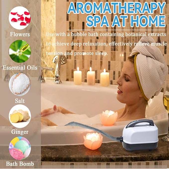 Wavemat Bathtub Massage Cushion, 6-Speed Bubbles Wave Mat - Image 5