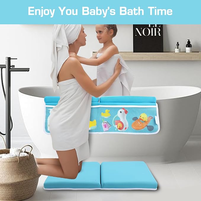 Bath Kneeler and Elbow Rest Pad, Thick Quick Dry Kneeling Mat, Large Bathtub Pad - Image 2
