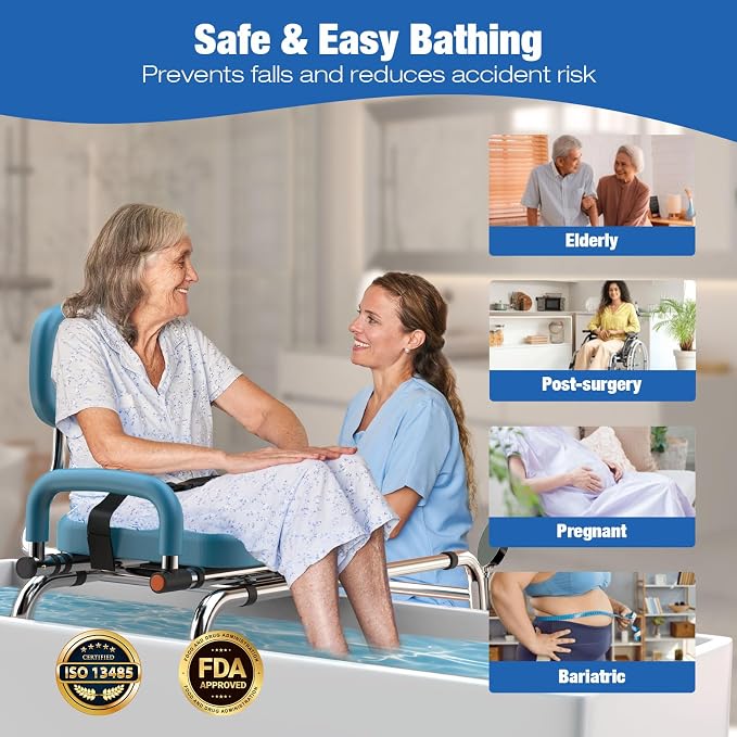 Sliding Shower Chair Tub Transfer Bench - Image 2