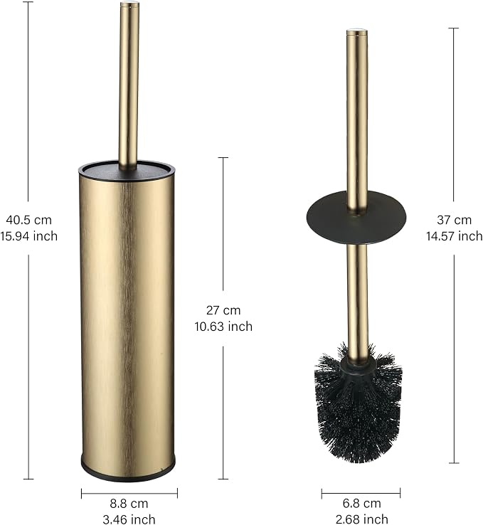 Toilet Brush and Holder Set Premium Material Toilet Bowl Cleaner Free Standing - Image 8