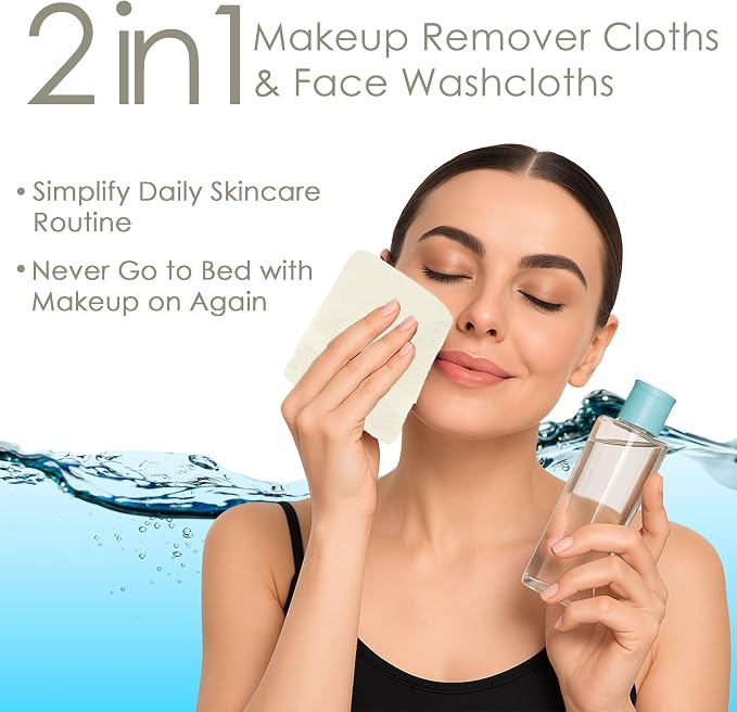 DAN RIVER 12-Pack Premium 100% Cotton Ivory Face Towels – Reusable Face Towel - Image 5