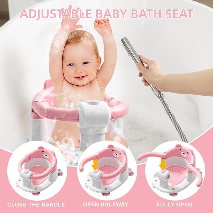 Baby Bath Seat for Babies 6 Months & Up, Toddler Bath Seats for Babies Sitting - Image 5