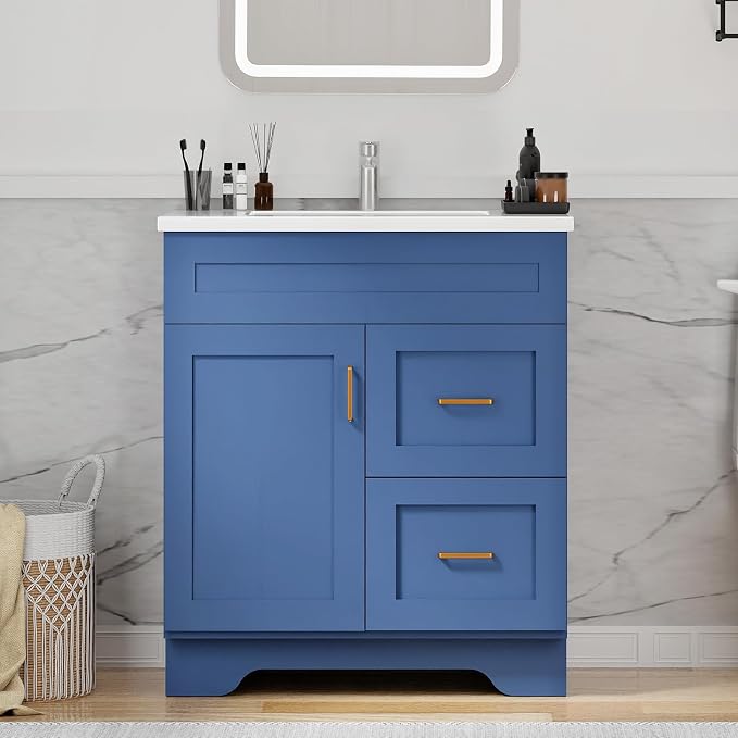 30-Inch Premium Wooden Bathroom Vanity by LDarqeer