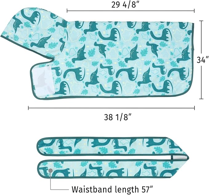 HDE Dog Bathrobe Super Absorbent Quick Drying Puppy Towel Wrap Coat Adjustable - Image 2