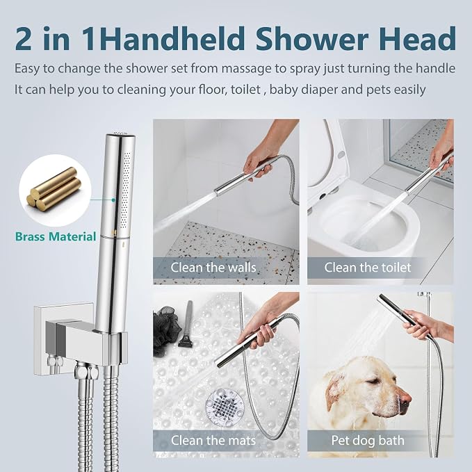 Aolemi Shower Faucet Set, High Pressure Shower System - Image 4