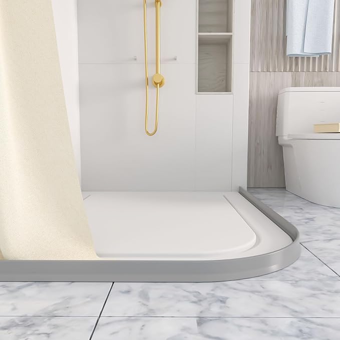 Raycity 3" High Shower Threshold Water Dam 74 IN Collapsible Shower Water - Image 7