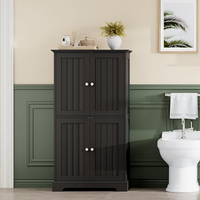 ChooChoo Bathroom Floor Cabinet, Modern Bathroom Storage Cabinet - Image 2
